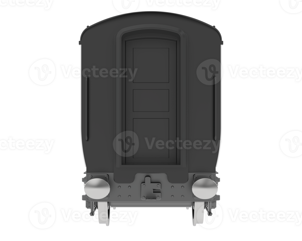 Train wagon isolated on background. 3d rendering - illustration png
