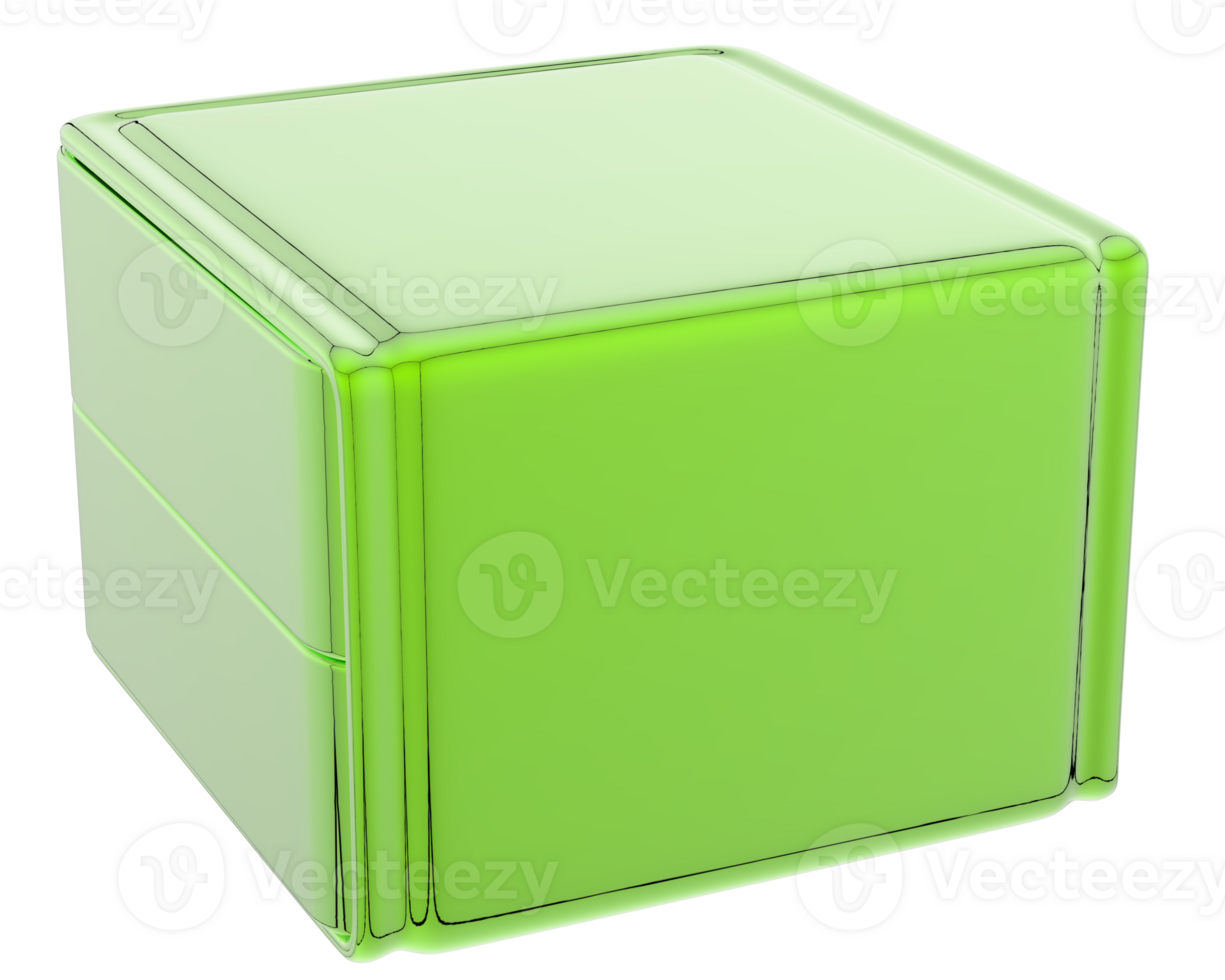 Watch box isolated on background. 3d rendering - illustration png