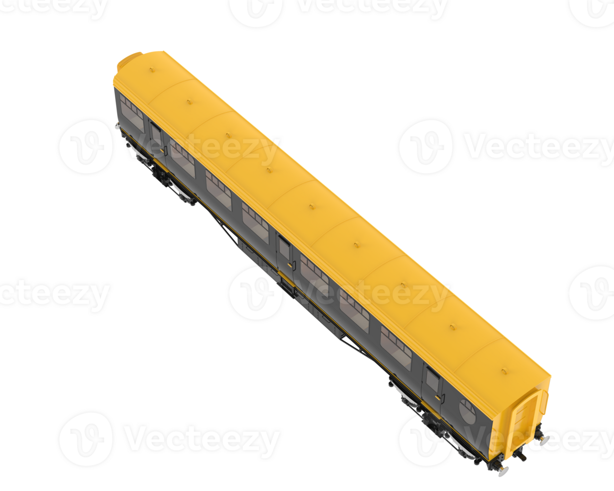 Train wagon isolated on background. 3d rendering - illustration png