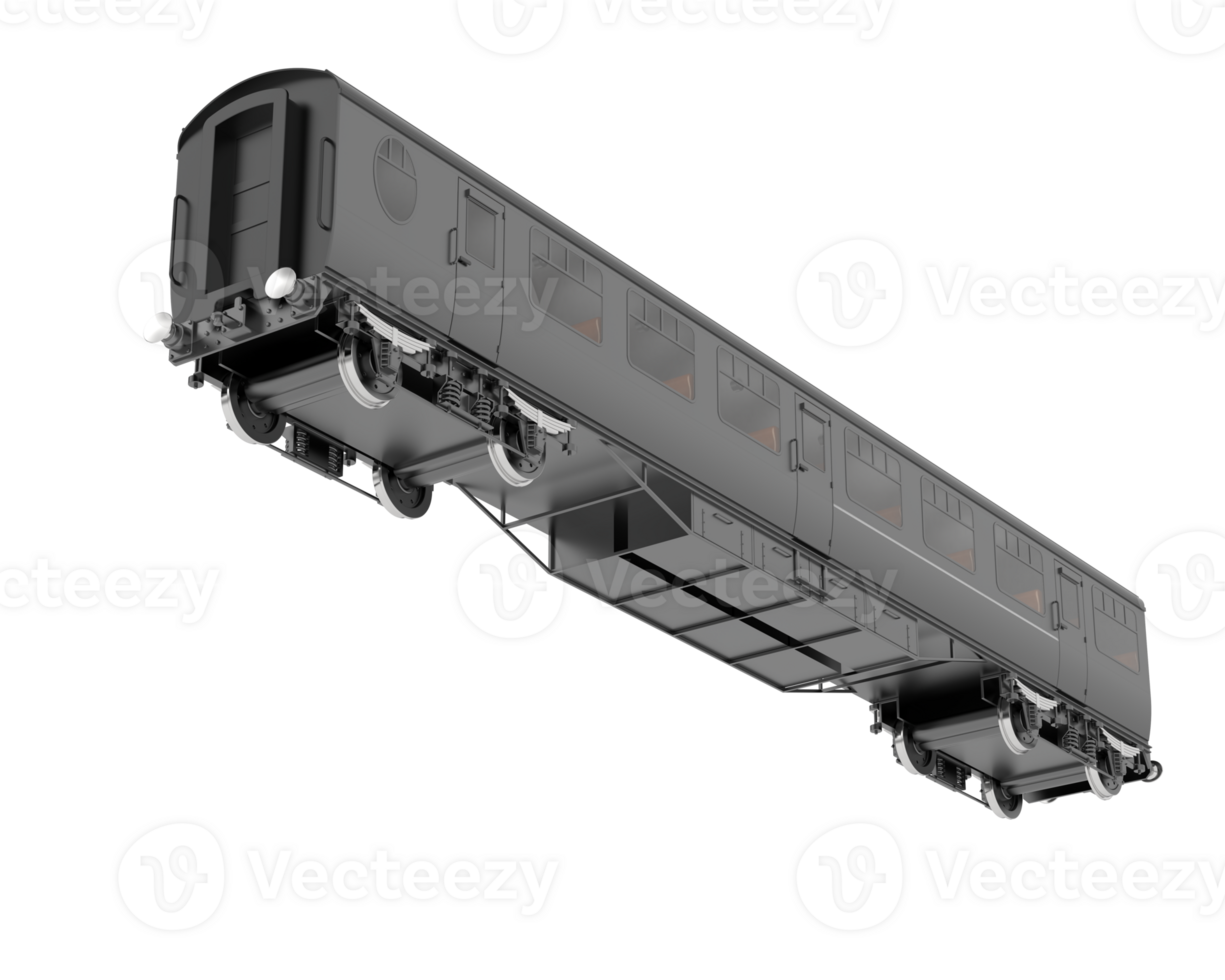 Train wagon isolated on background. 3d rendering - illustration png