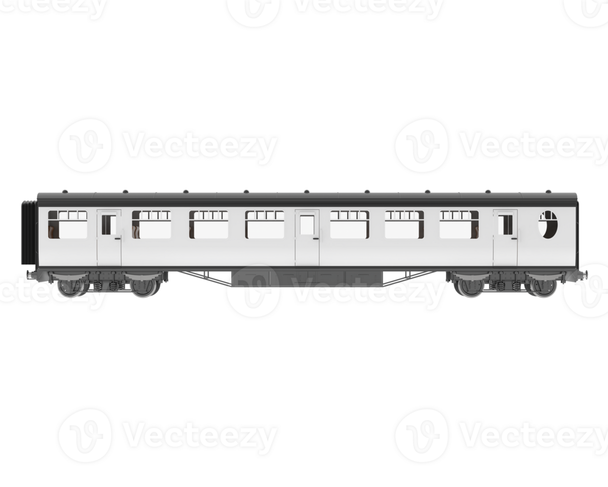 Train wagon isolated on background. 3d rendering - illustration png