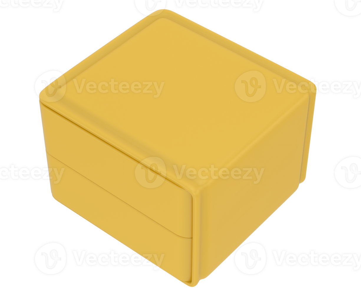 Watch box isolated on background. 3d rendering - illustration png