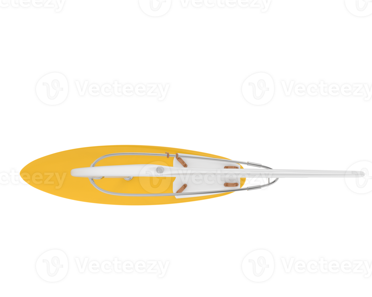 Windsurfing board isolated on background for banners. 3d rendering - illustration png