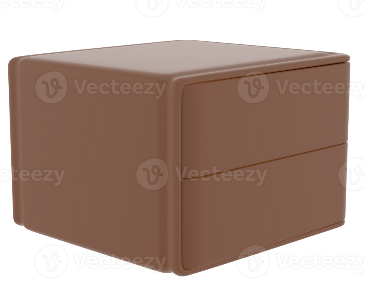 Watch box isolated on background. 3d rendering - illustration png