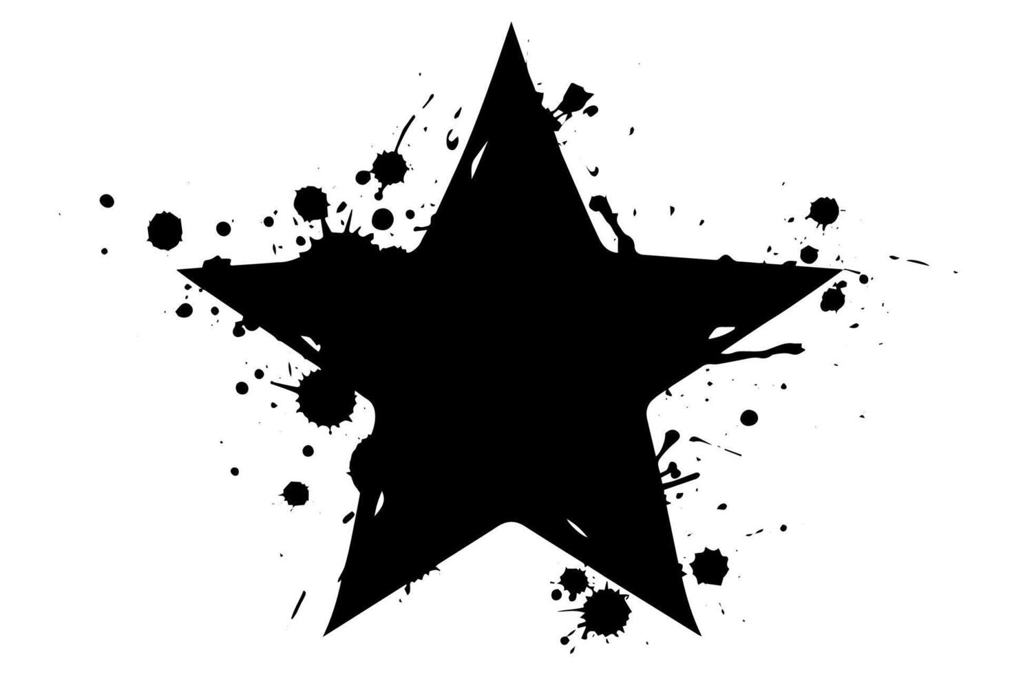 Urban Star Icon Graffiti Spray Paint Art with Street Style. vector