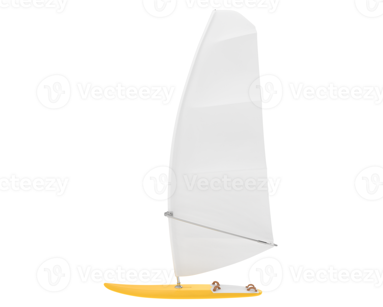 Windsurfing board isolated on background. 3d rendering - illustration png
