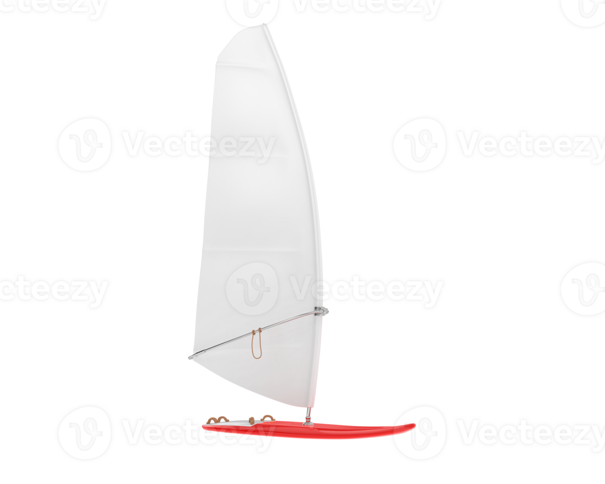 Windsurfing board isolated on background. 3d rendering - illustration png