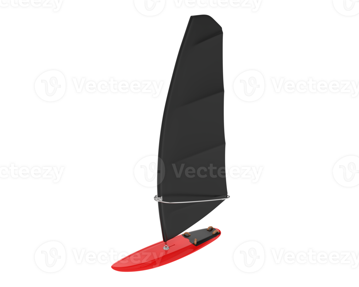 Windsurfing board isolated on background. 3d rendering - illustration png