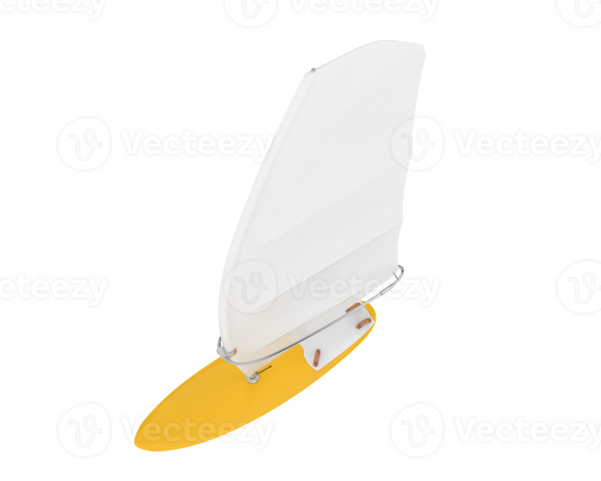 Windsurfing board isolated on background. 3d rendering - illustration png
