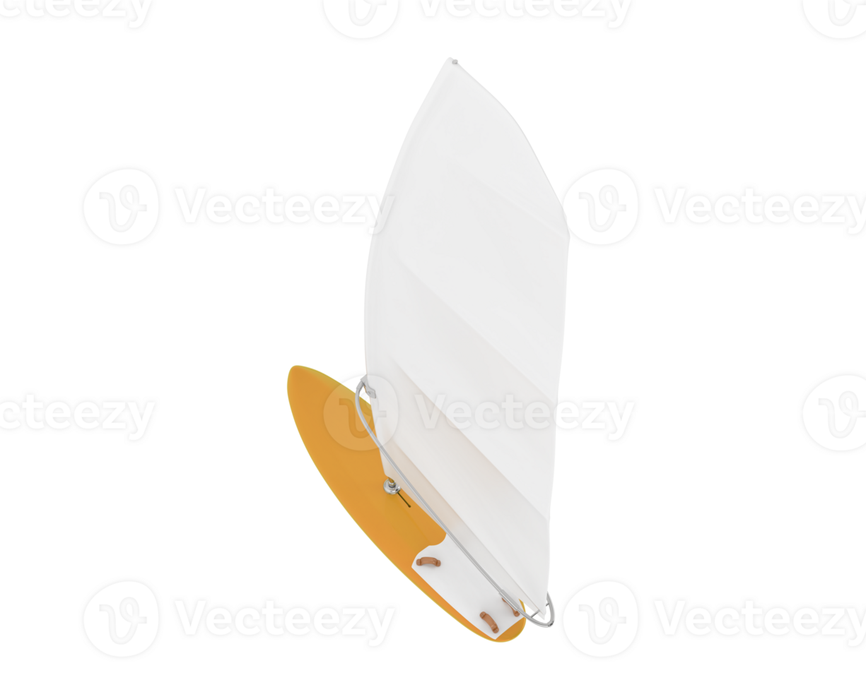 Windsurfing board isolated on background. 3d rendering - illustration png