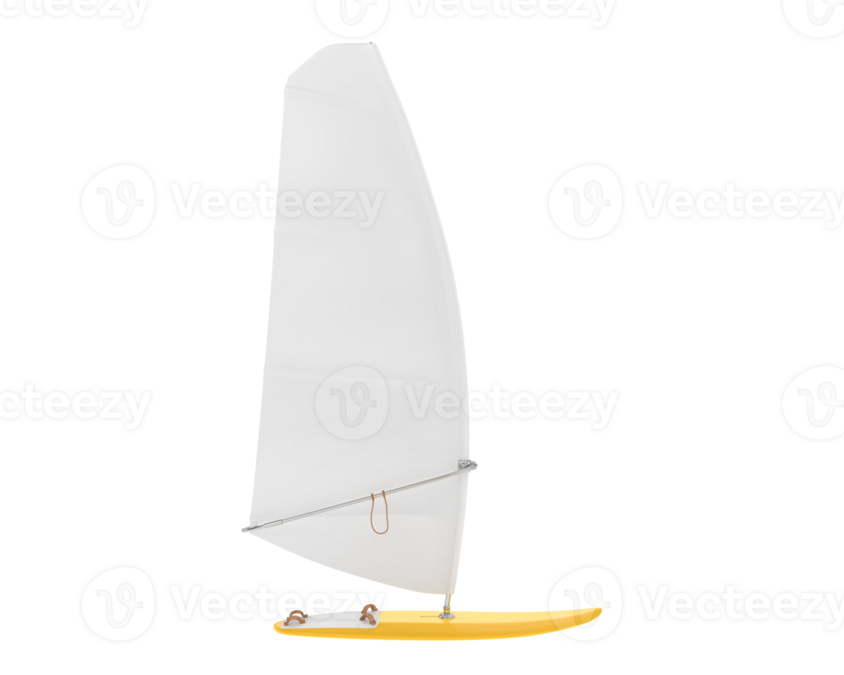 Windsurfing board isolated on background. 3d rendering - illustration png