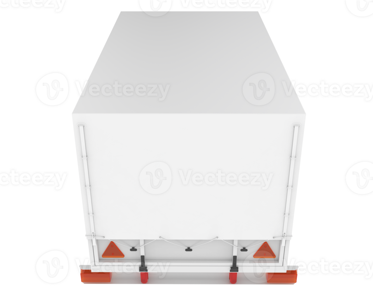 Trailer isolated on background. 3d rendering - illustration png