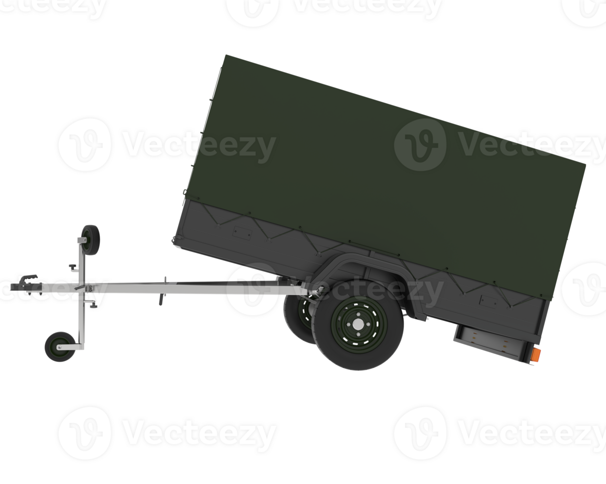 Trailer isolated on background. 3d rendering - illustration png