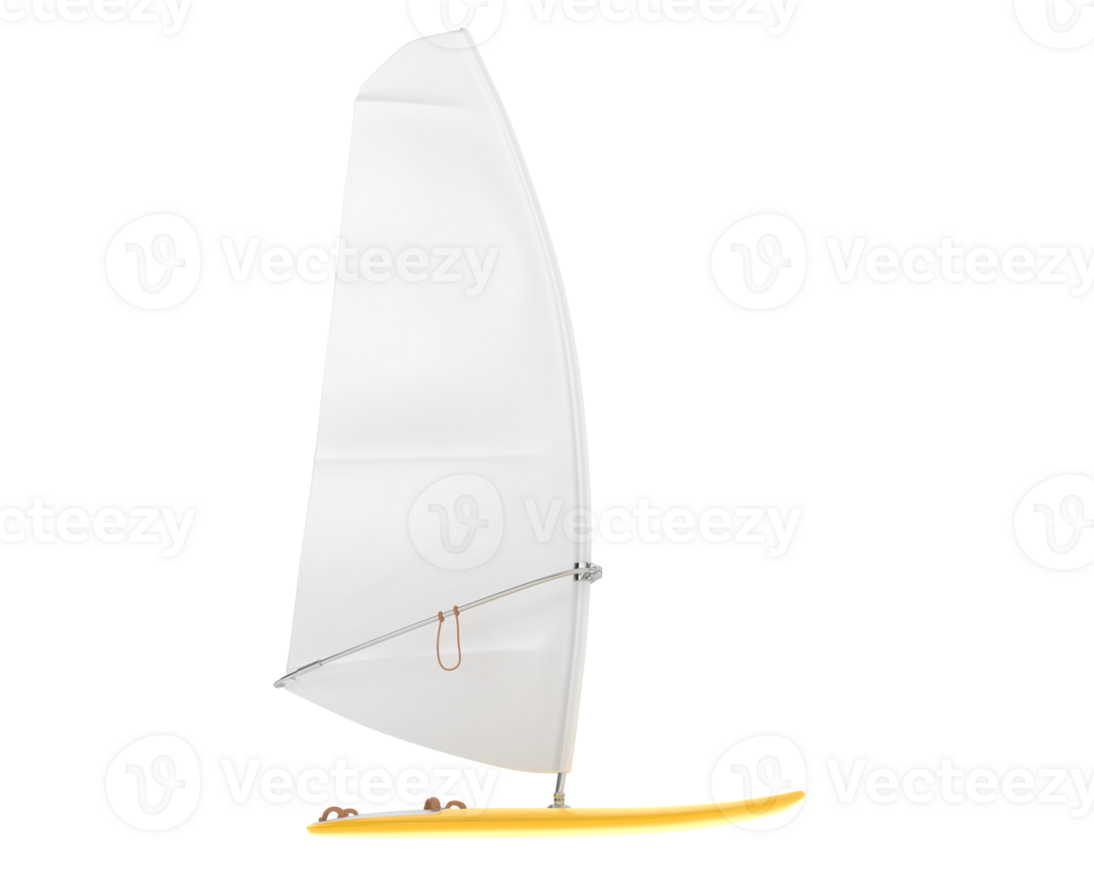 Windsurfing board isolated on background. 3d rendering - illustration png