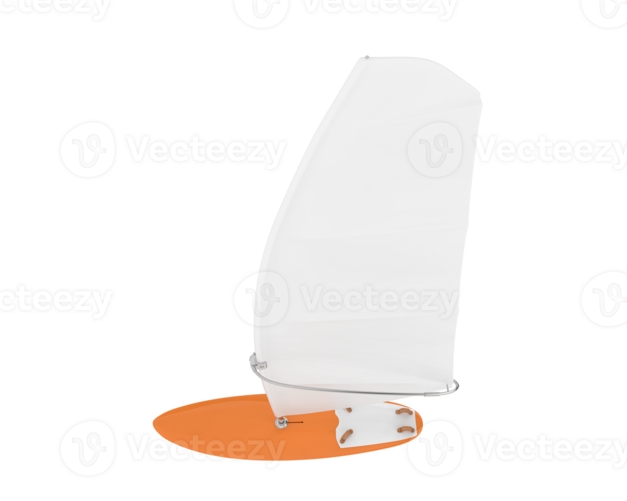 Windsurfing board isolated on background. 3d rendering - illustration png