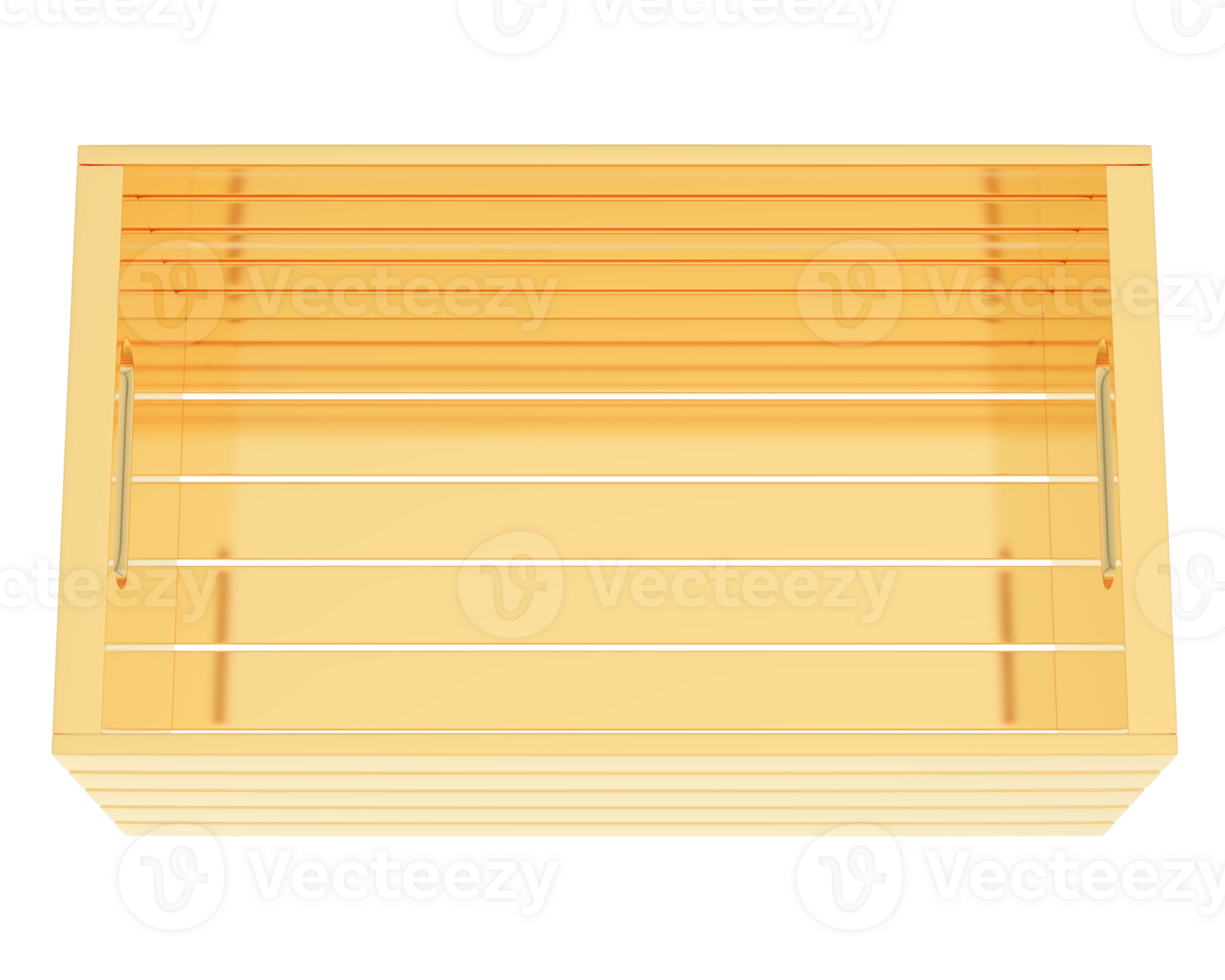 Woven basket display isolated on grey background. 3d rendering - illustration png