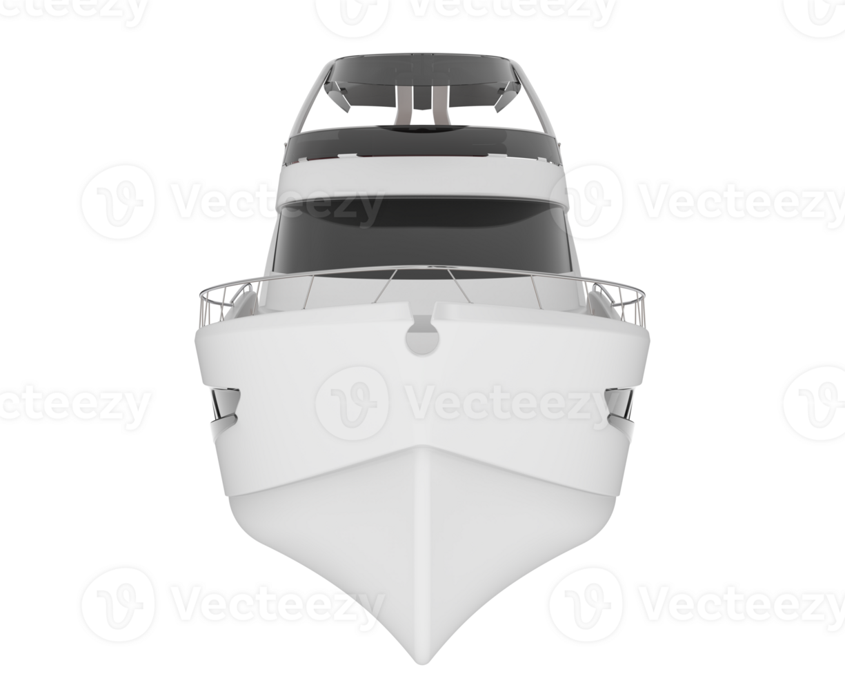 Super yacht isolated on background. 3d rendering - illustration png