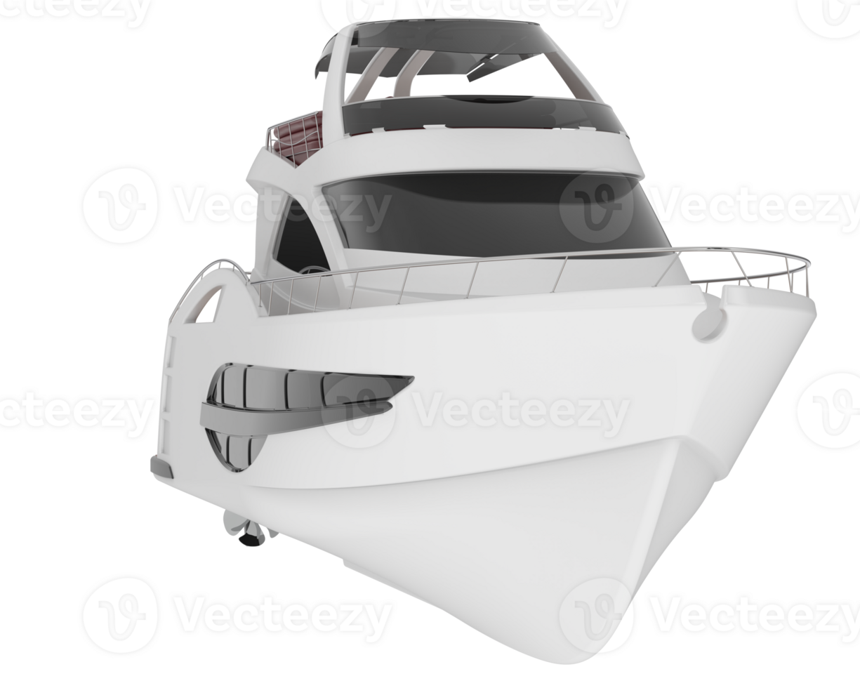 Super yacht isolated on background. 3d rendering - illustration png