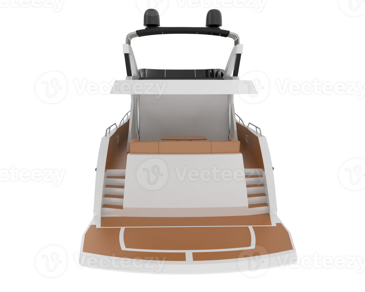 Super yacht isolated on background. 3d rendering - illustration png