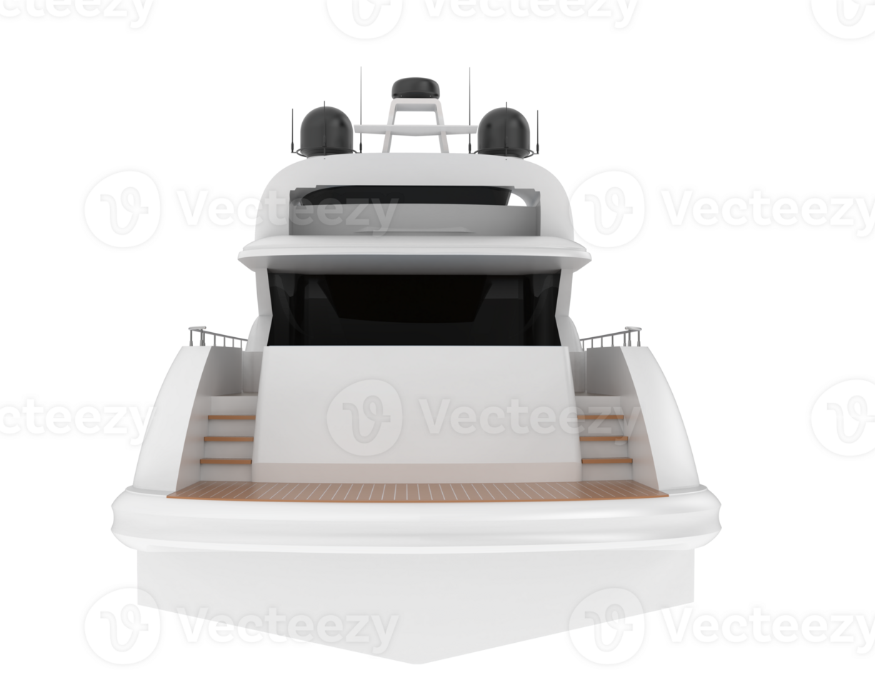 Super yacht isolated on background. 3d rendering - illustration png