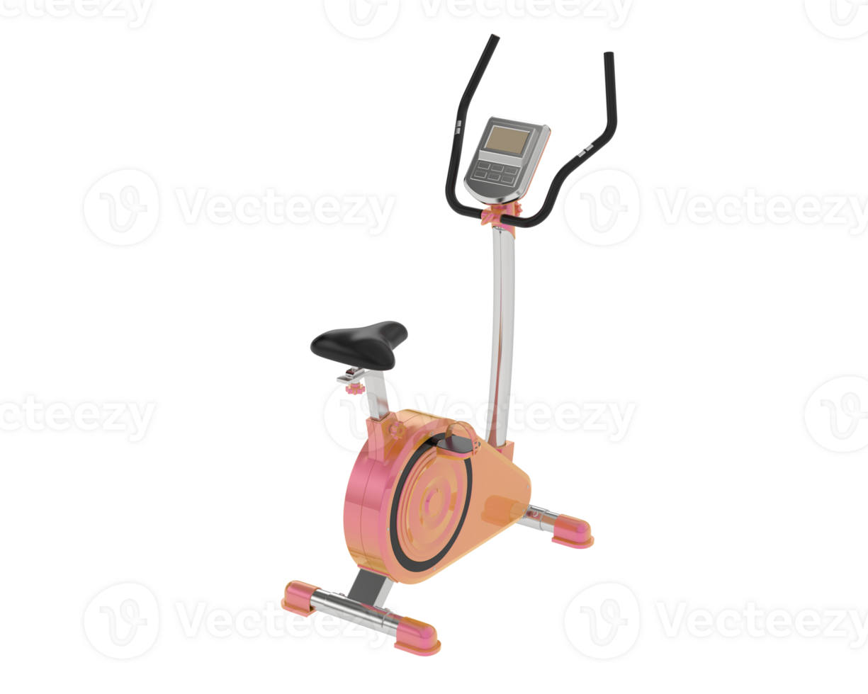 Gym bike isolated on background. 3d rendering - illustration png
