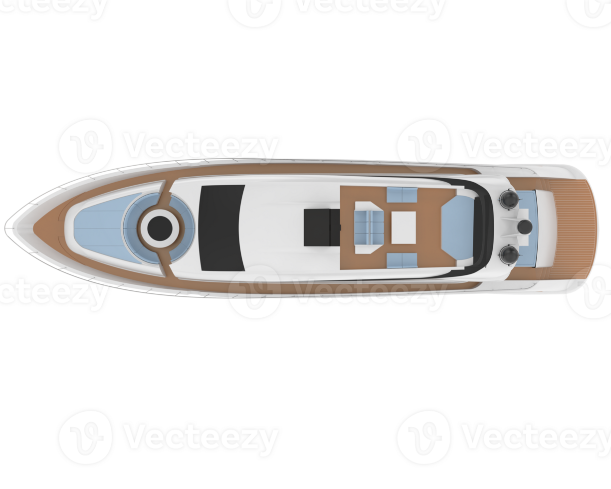 Super yacht isolated on background. 3d rendering - illustration png