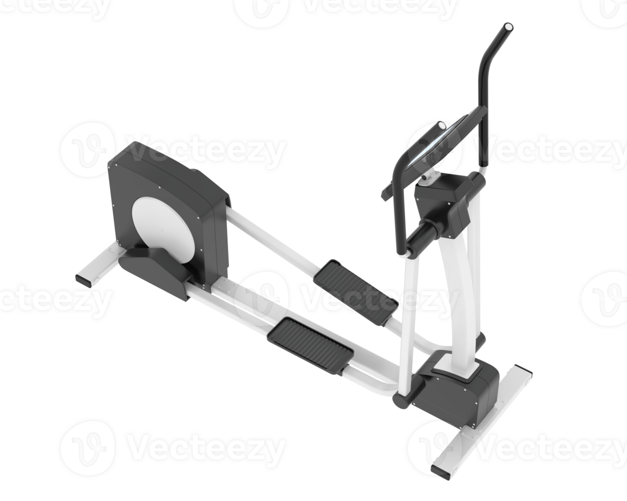 Horizontal bike for gym isolated on background. 3d rendering - illustration png