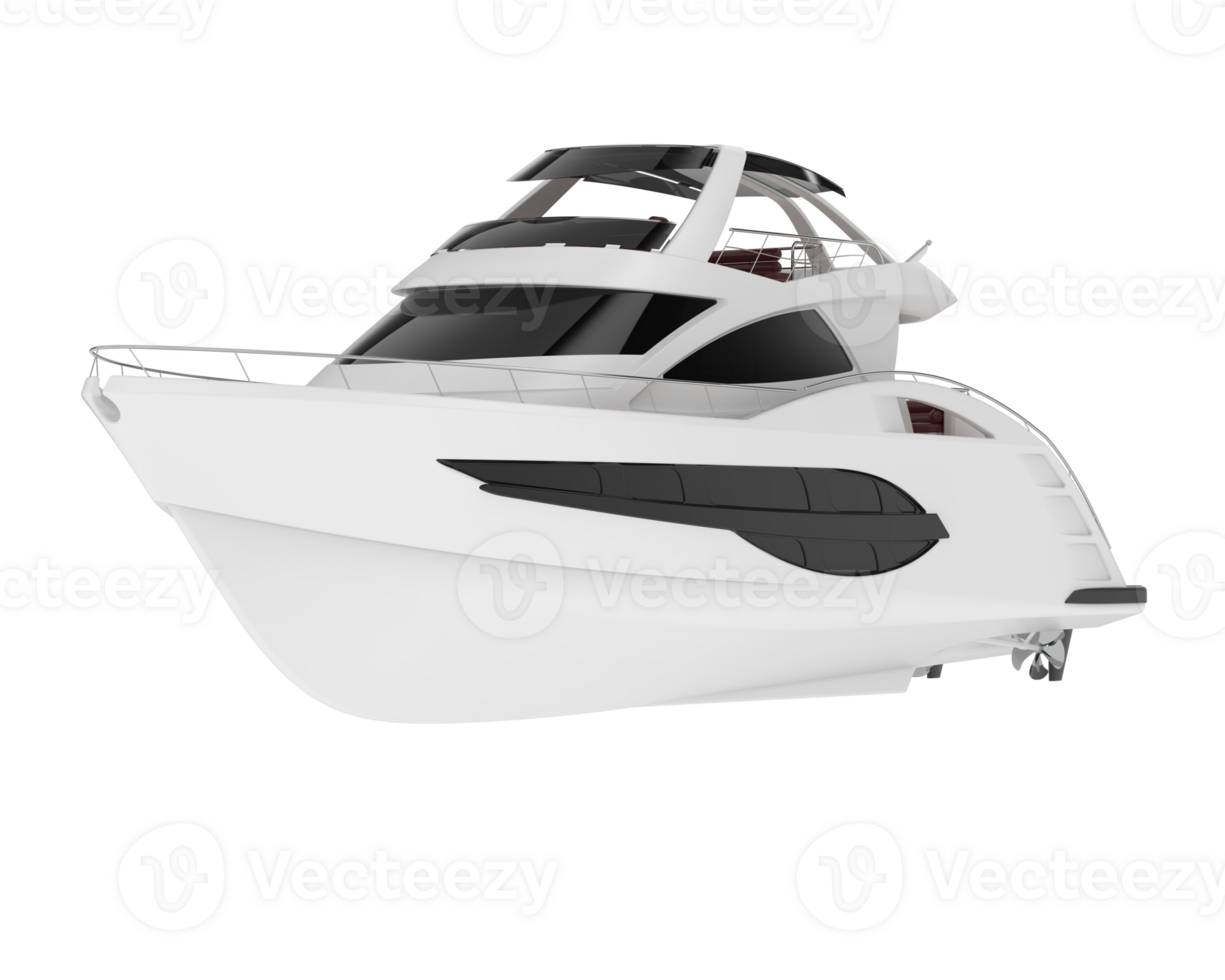 Super yacht isolated on background. 3d rendering - illustration png