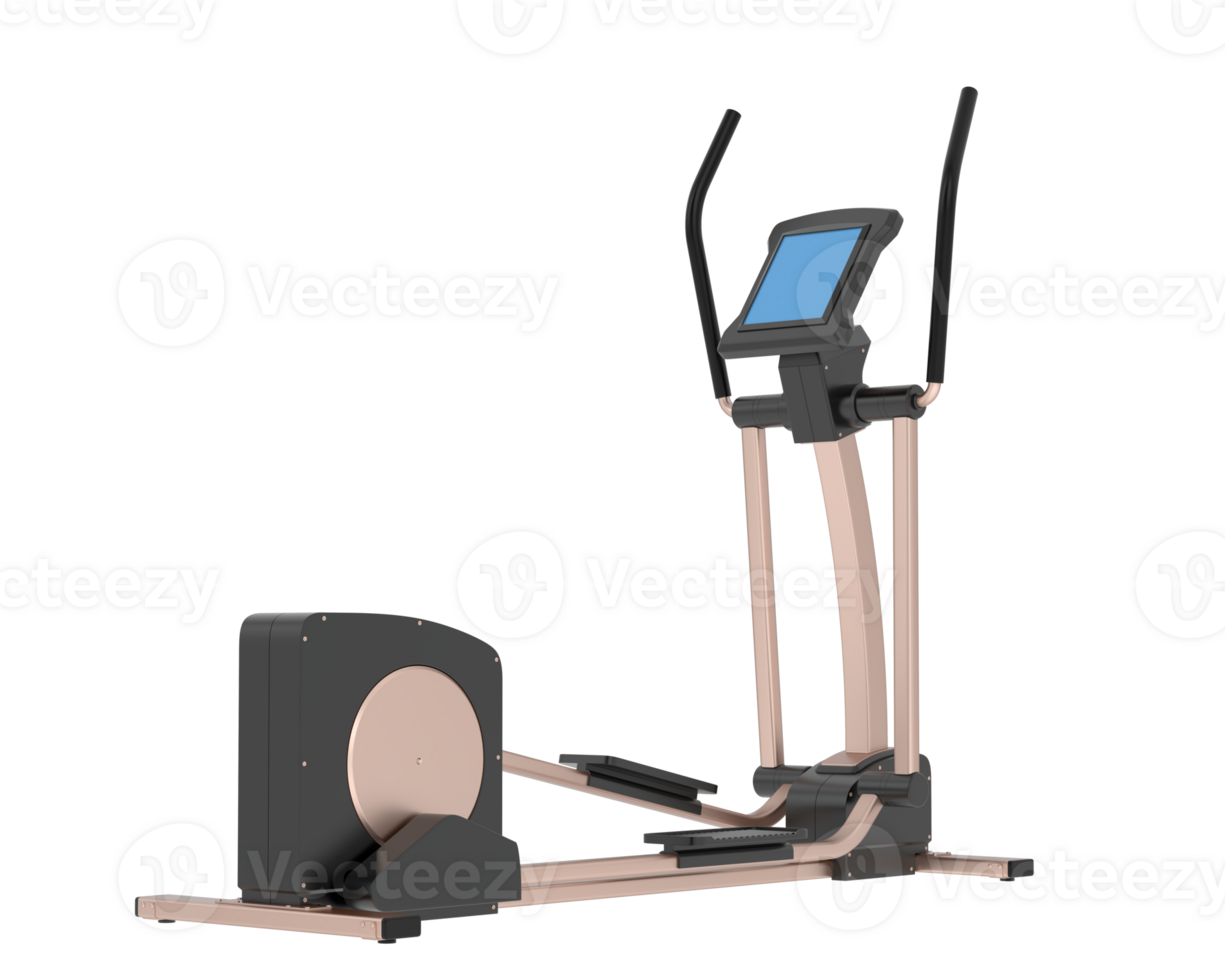 Horizontal bike for gym isolated on background. 3d rendering - illustration png