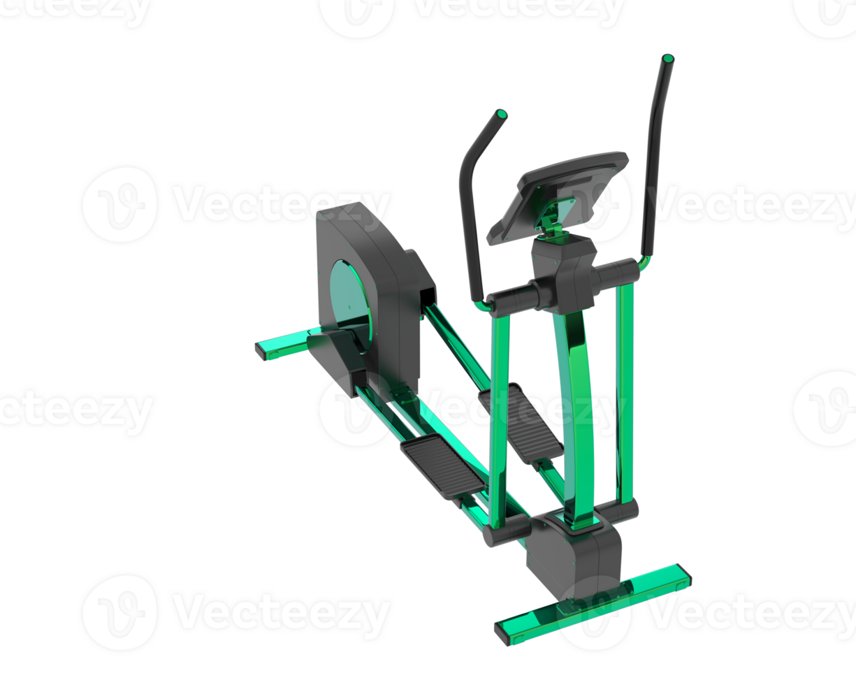 Horizontal bike for gym isolated on background. 3d rendering - illustration png
