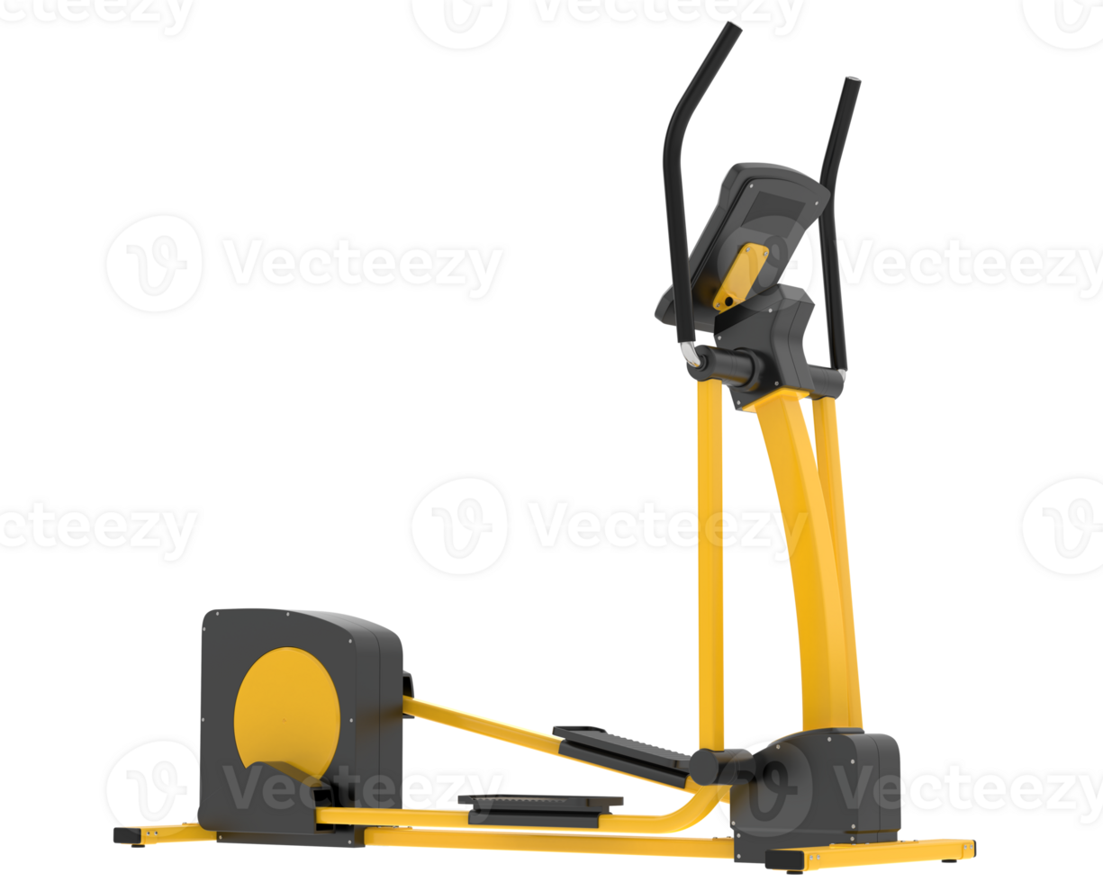 Horizontal bike for gym isolated on background. 3d rendering - illustration png
