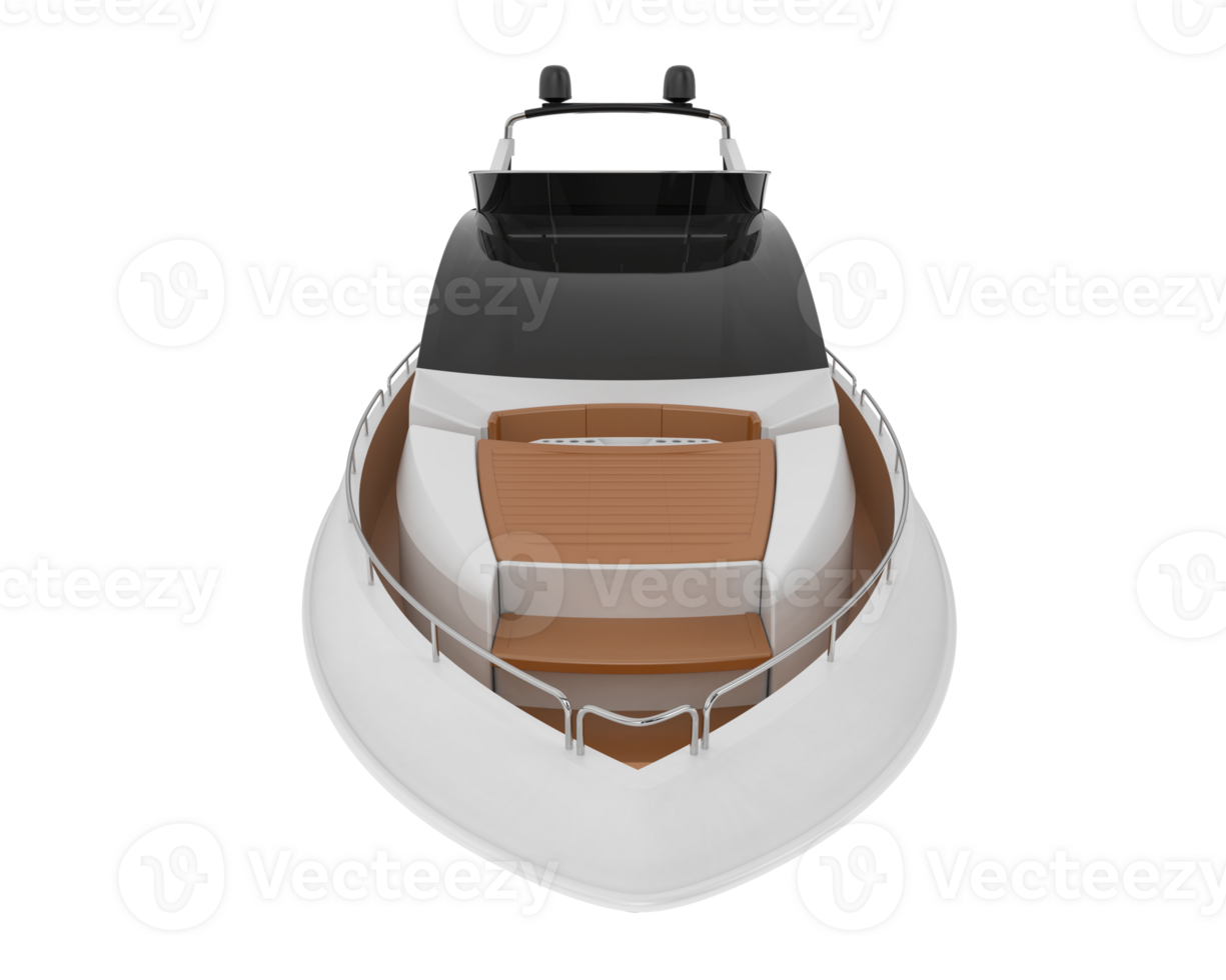 Super yacht isolated on background. 3d rendering - illustration png
