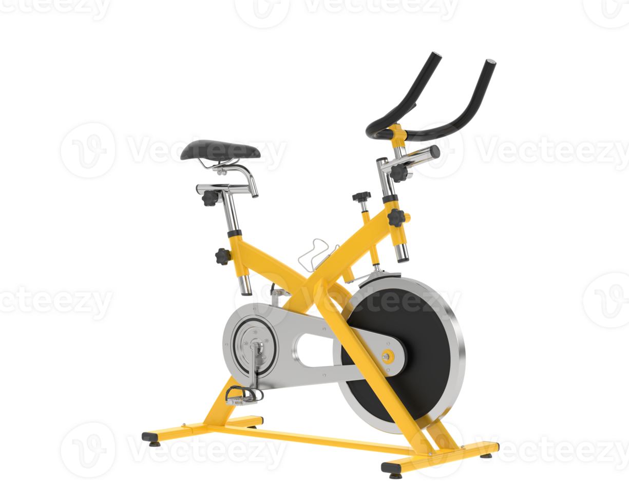 Gym bike isolated on background. 3d rendering - illustration png
