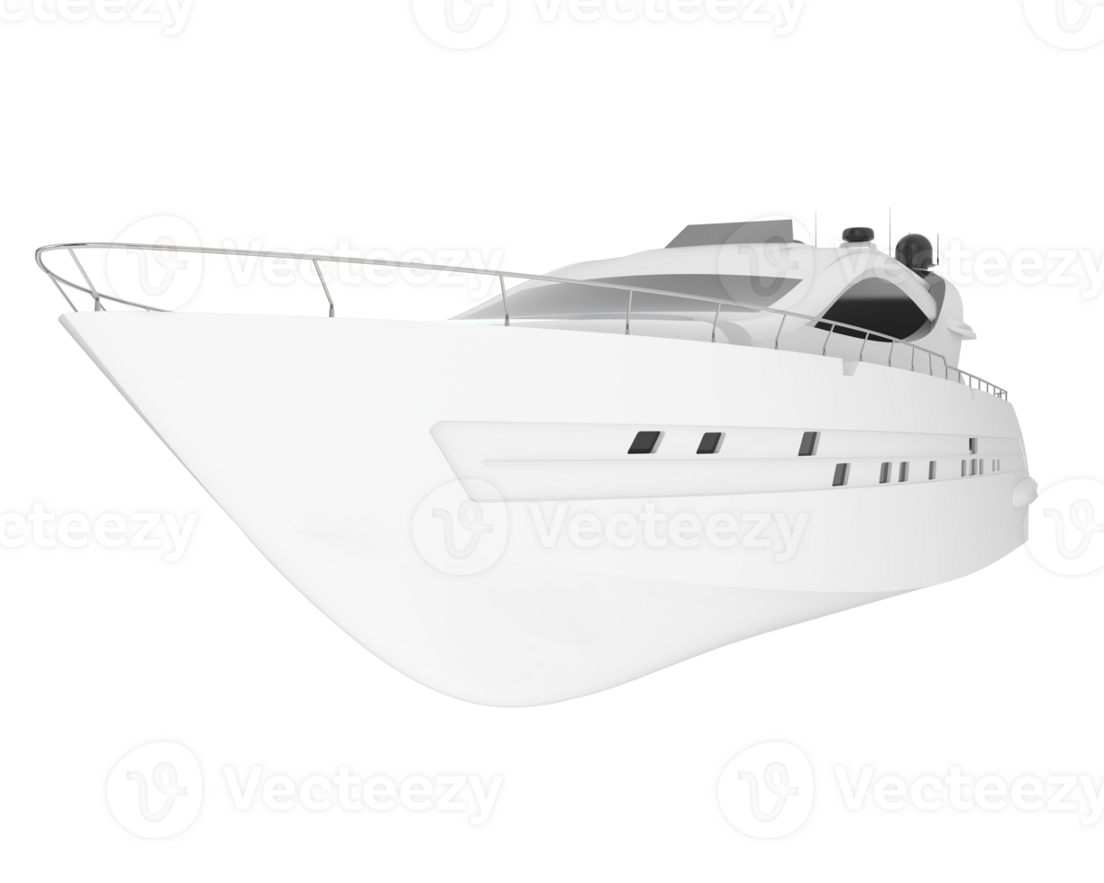 Super yacht isolated on background. 3d rendering - illustration png