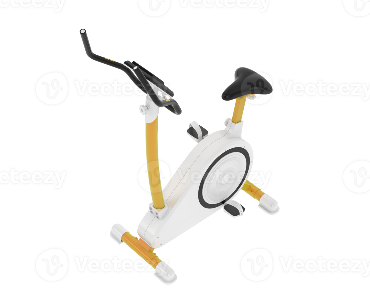 Gym bike isolated on background. 3d rendering - illustration png