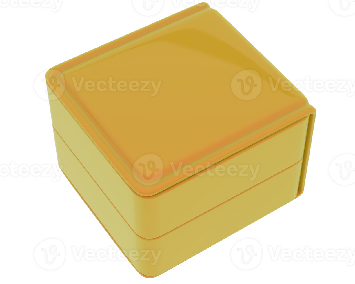 Watch box isolated on background. 3d rendering - illustration png