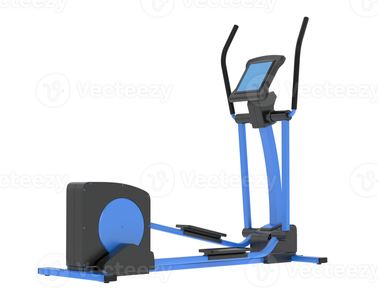 Horizontal bike for gym isolated on background. 3d rendering - illustration png