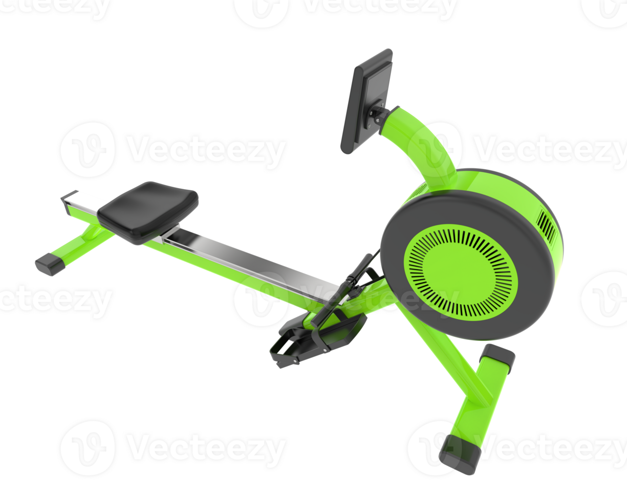 Horizontal bike for gym isolated on background. 3d rendering - illustration png