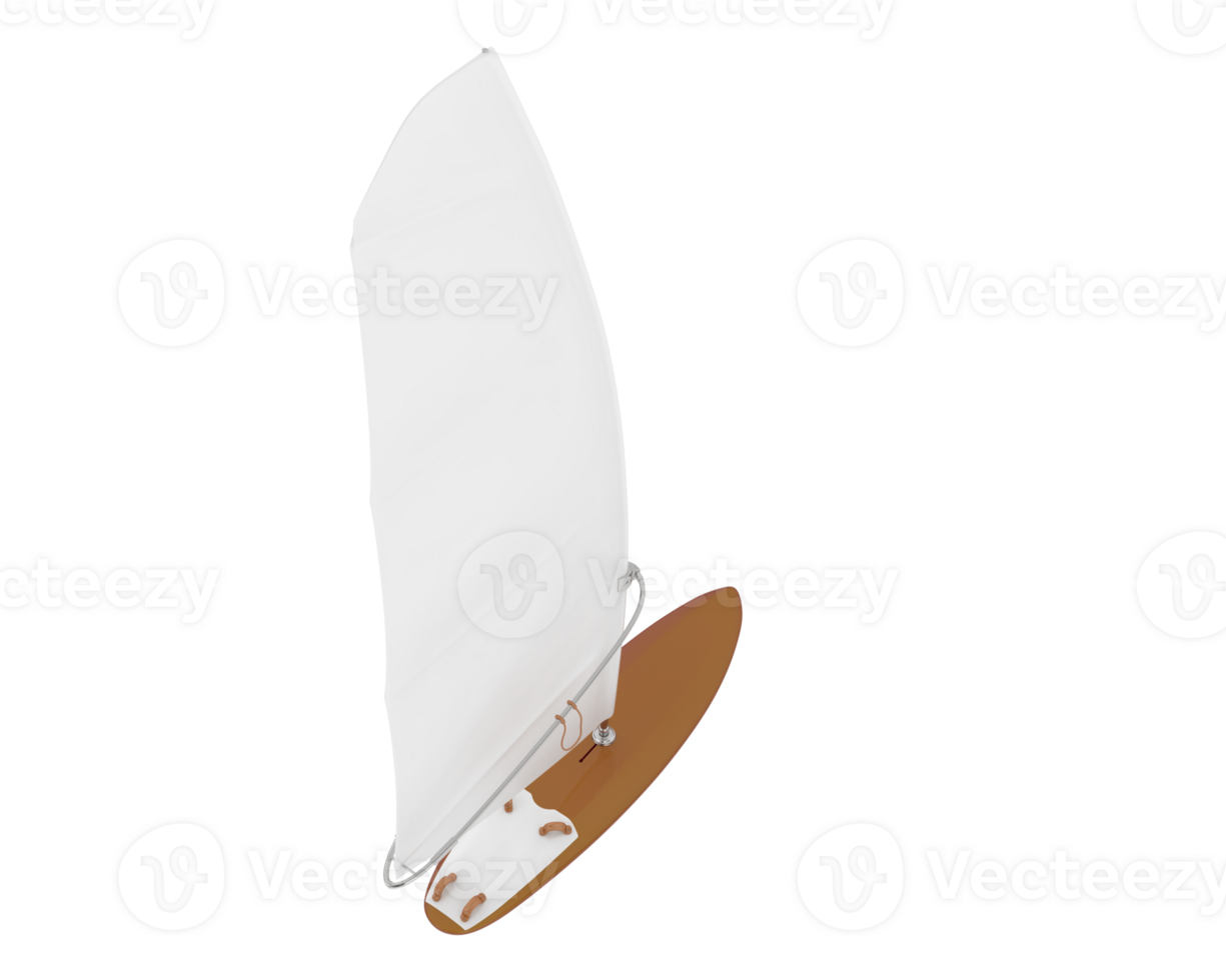 Windsurfing board isolated on background. 3d rendering - illustration png