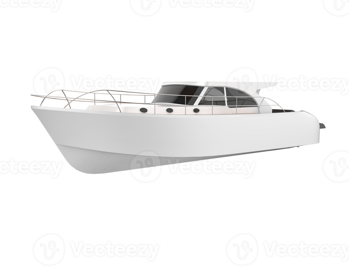 Super yacht isolated on background. 3d rendering - illustration png