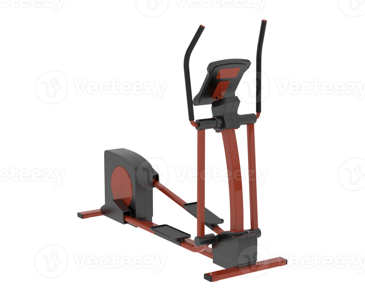 Horizontal bike for gym isolated on background. 3d rendering - illustration png