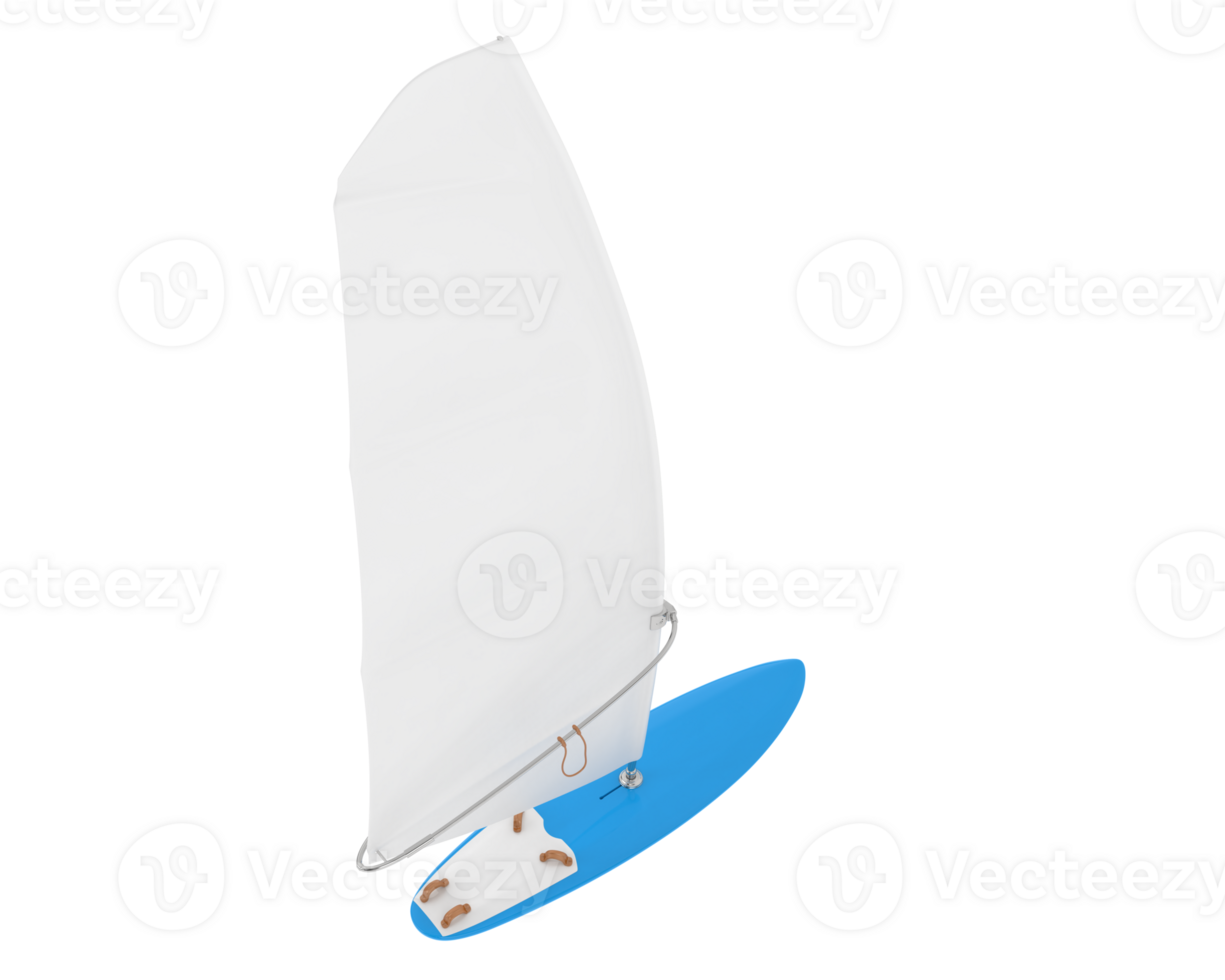 Windsurfing board isolated on background. 3d rendering - illustration png