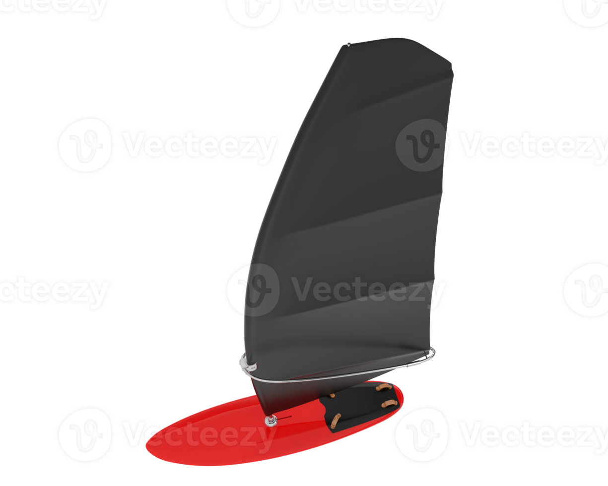 Windsurfing board isolated on background. 3d rendering - illustration png