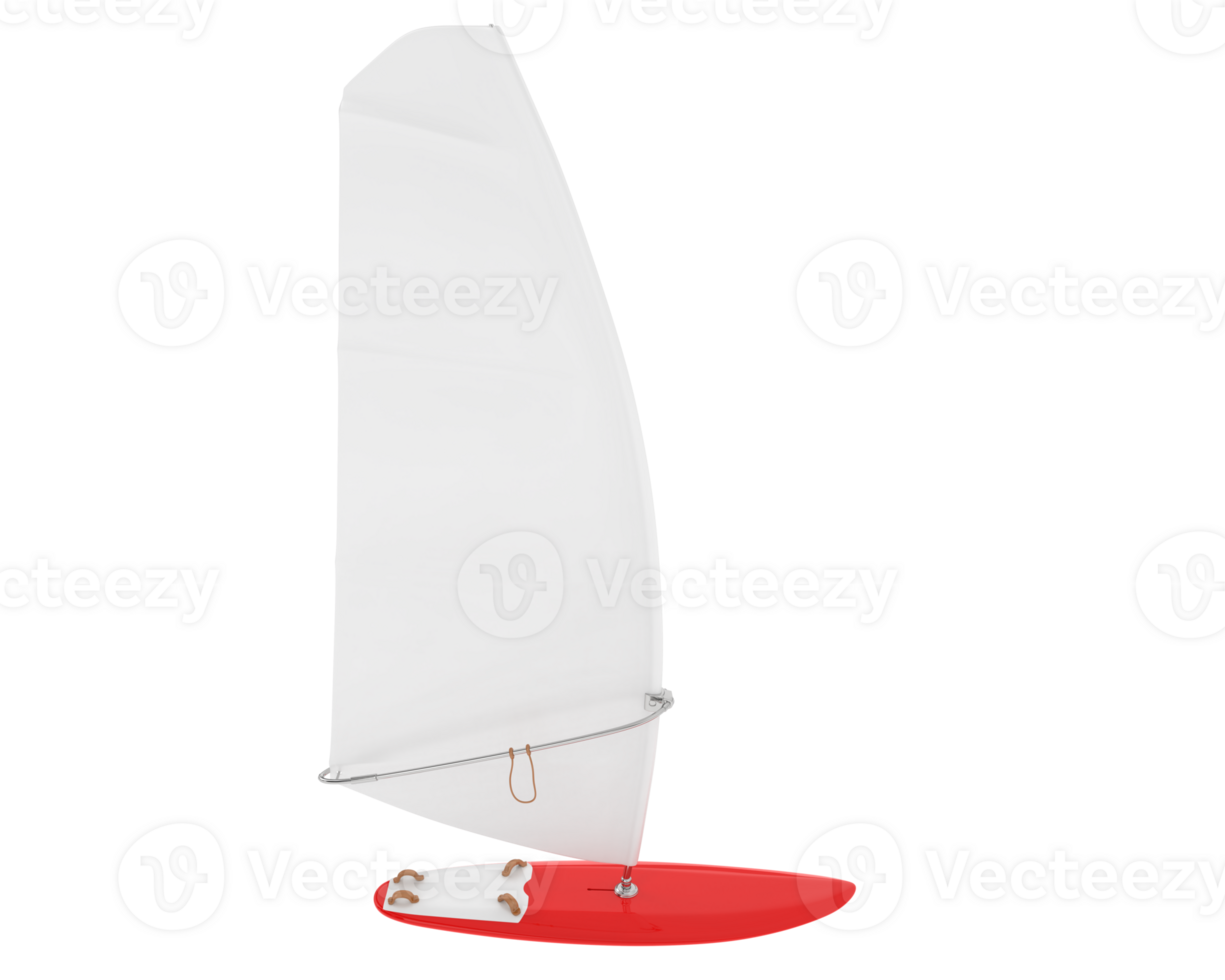 Windsurfing board isolated on background. 3d rendering - illustration png