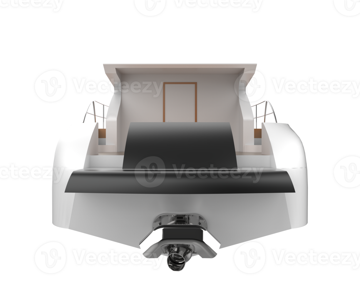 Super yacht isolated on background. 3d rendering - illustration png
