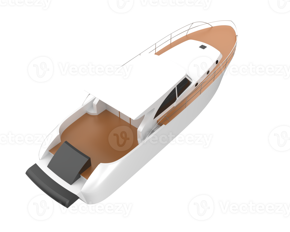 Super yacht isolated on background. 3d rendering - illustration png