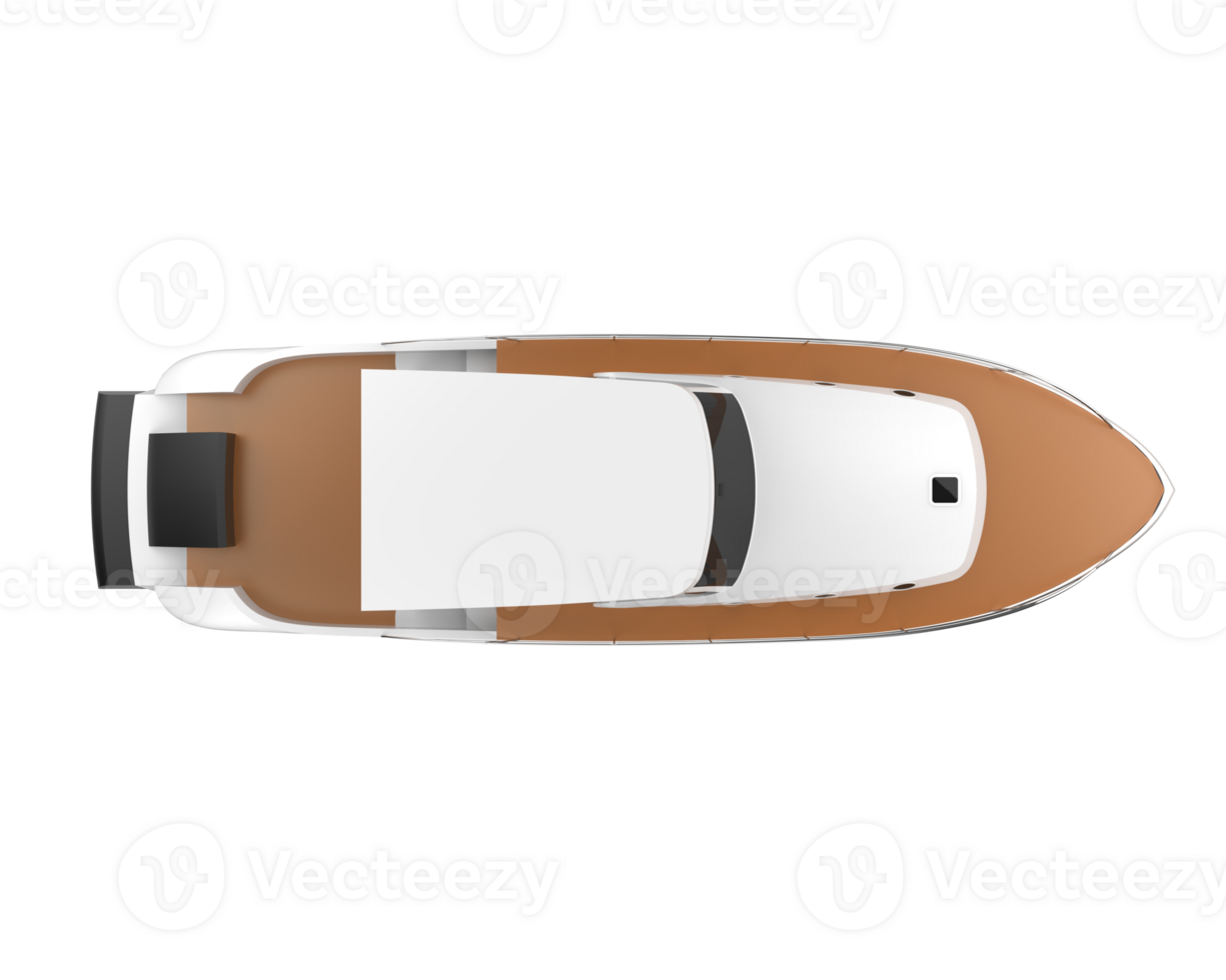Super yacht isolated on background. 3d rendering - illustration png
