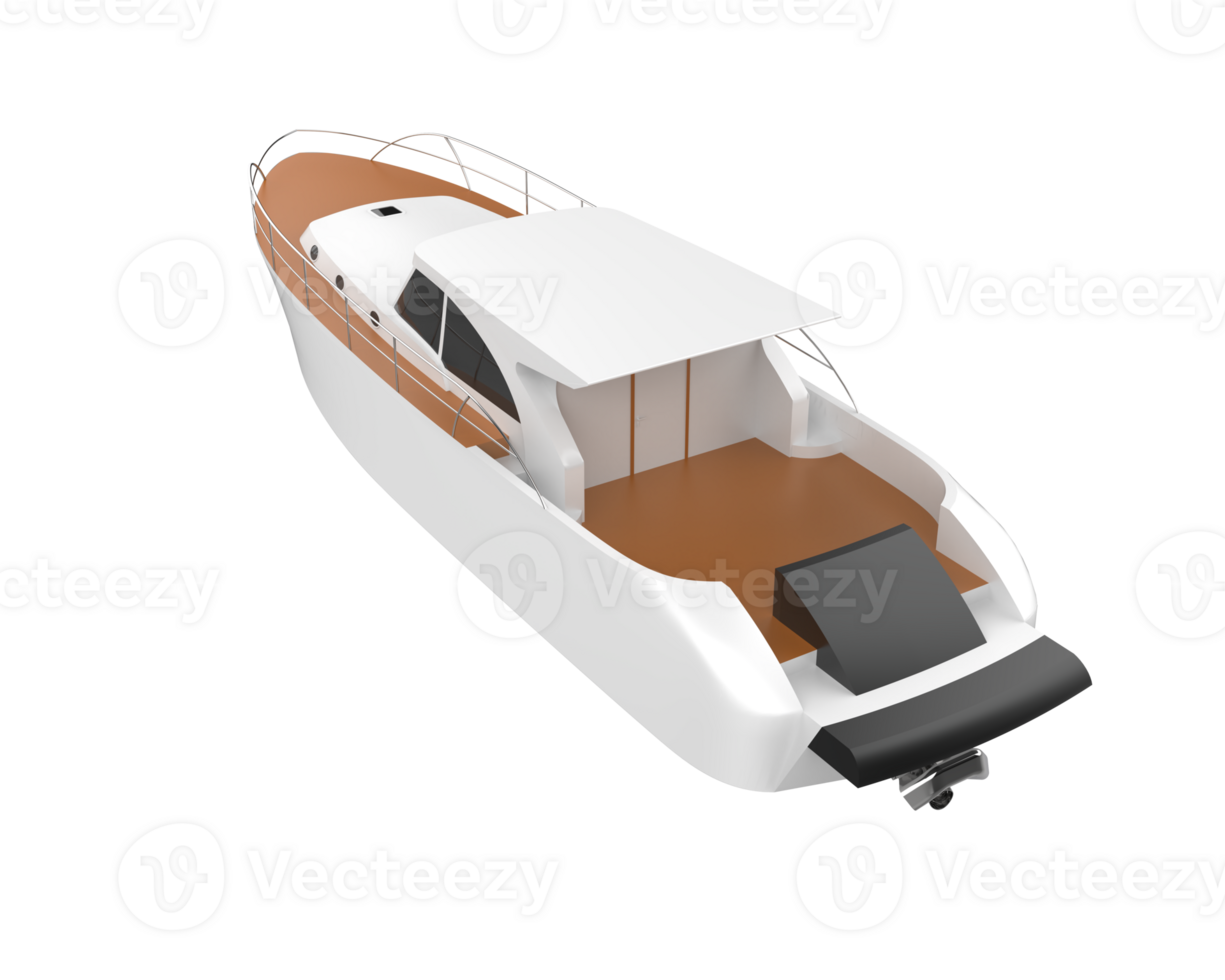 Super yacht isolated on background. 3d rendering - illustration png