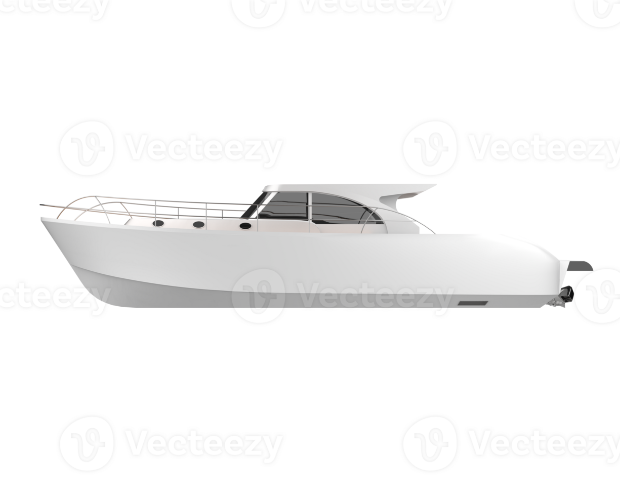Super yacht isolated on background. 3d rendering - illustration png