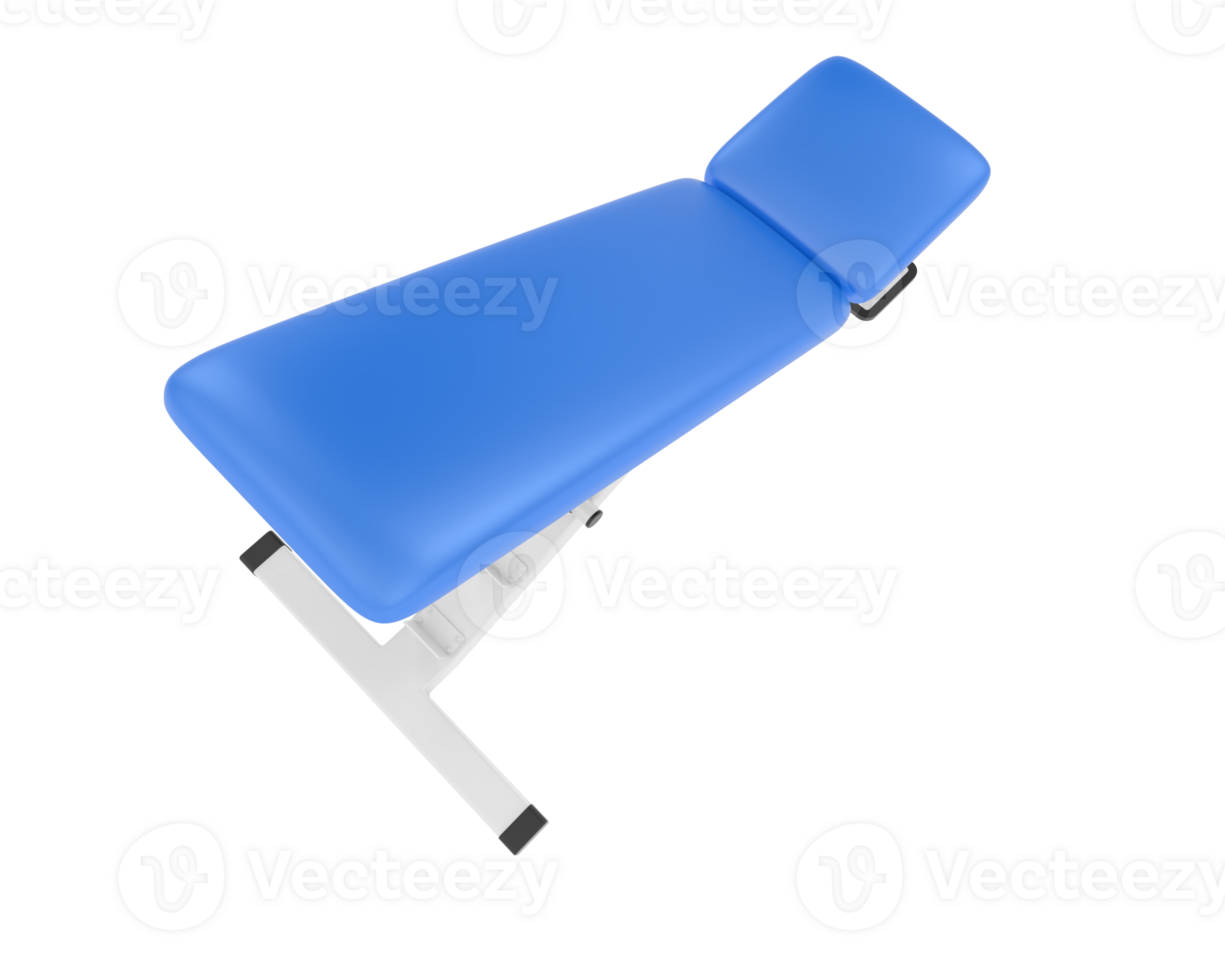 Adjustable bench isolated on background. 3d rendering - illustration png